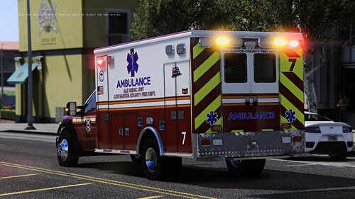 Could contain: vehicle, land vehicle, wheel, transport, outdoor, emergency service, emergency vehicle, emergency, firefighter, fire, fire department, fire apparatus, road, service, rescue, mode of transport, auto part, department, street, truck, ambulance, city