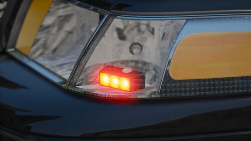 Could contain: car, automotive lighting, vehicle, automotive tail & brake light, light, automotive exterior, land vehicle, automotive side marker light, headlamp, automotive parking light, auto part, automotive light bulb, outdoor, automotive design, lamp, red