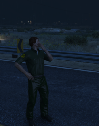 Could contain: clothing, person, outdoor, man, screenshot, sky, standing, road, ground