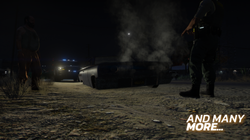 Could contain: ground, outdoor, smoke, man, land vehicle, person, night