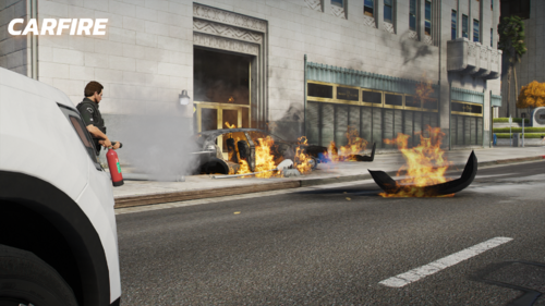 Could contain: outdoor, road, building, vehicle, land vehicle, tire, wheel, auto part, street, car, asphalt, person, city, ground