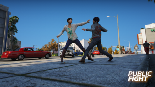 Could contain: outdoor, sky, footwear, car, land vehicle, vehicle, road, person, clothing, dance, ground, street