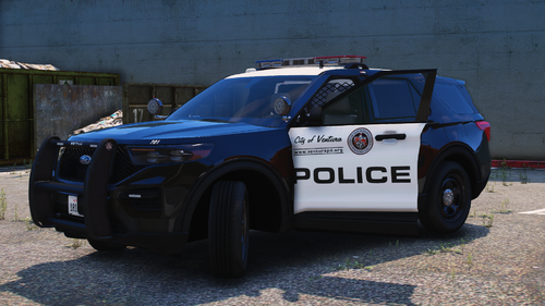 Could contain: land vehicle, vehicle, wheel, tire, text, outdoor, law enforcement, police car, auto part, automotive exterior, bumper, transport, ford, vehicle registration plate, emergency service, sport utility vehicle, emergency vehicle, motor vehicle, police, car, emergency