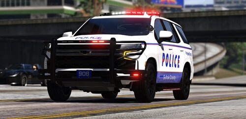 Could contain: vehicle, wheel, land vehicle, tire, outdoor, road, text, motorsport, auto part, transport, automotive exterior, racing, automotive tire, motor vehicle, auto racing, law enforcement, police car, race car, ford, bumper, car, driving, track, street, police