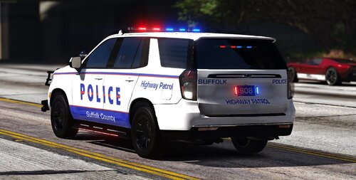 Could contain: text, vehicle, land vehicle, wheel, law enforcement, transport, outdoor, police car, road, emergency service, emergency vehicle, vehicle registration plate, automotive exterior, emergency, ford, police van, auto part, tire, motor vehicle, street, police, van, car, driving