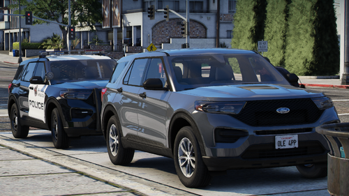 Could contain: land vehicle, vehicle, wheel, tire, car, outdoor, police, sport utility vehicle, auto part, bumper, compact sport utility vehicle, vehicle registration plate, text, crossover suv, automotive exterior, full-size car, alloy wheel, mitsubishi, family car, ford, road, suv, street