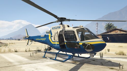 US Fish and Wildlife AS-350 Ecureuil Skin - Vehicle Textures - LCPDFR.com