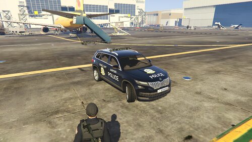 Could contain: vehicle, wheel, ground, tire, sky, outdoor, transport, car, land vehicle, road, airport, helicopter, plane, aircraft, parked