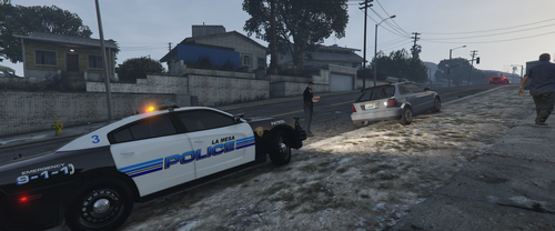 Could contain: vehicle, land vehicle, outdoor, sky, wheel, transport, police car, law enforcement, tire, police, car, ground, street