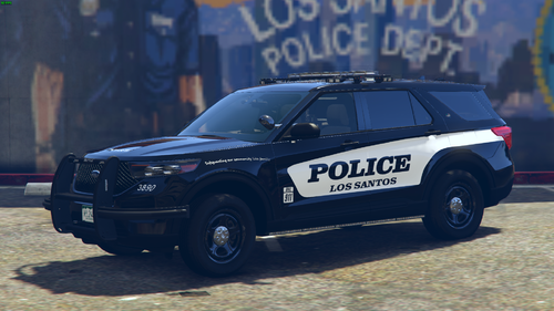 Could contain: vehicle, land vehicle, wheel, tire, text, transport, sport utility vehicle, auto part, car, outdoor, bumper, compact sport utility vehicle, police car, roof rack, automotive exterior, ford, law enforcement, crossover suv, automotive luggage rack, range rover, police, parked, suv