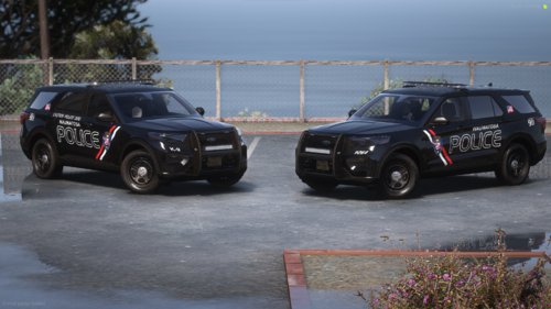 Could contain: vehicle, land vehicle, wheel, tire, outdoor, sport utility vehicle, car, auto part, bumper, compact sport utility vehicle, roof rack, crossover suv, road, automotive exterior, automotive luggage rack, ground, parked, police, suv