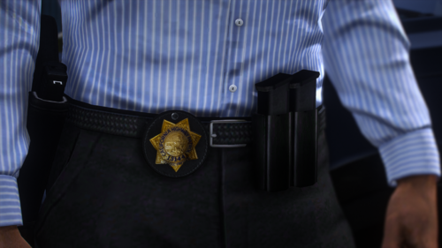 Could contain: clothing, person, shirt, belt, pocket, collar, dress shirt, button, wearing, indoor