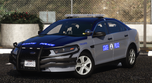 Could contain: vehicle, wheel, land vehicle, tire, outdoor, bumper, auto part, car, full-size car, mid-size car, alloy wheel, mitsubishi, rim, automotive light bulb, blue, police