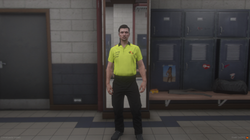 Could contain: clothing, person, footwear, man, door, standing, trousers, jacket, outdoor, street