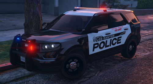 Could contain: vehicle, land vehicle, tire, wheel, transport, outdoor, text, car, police, auto part, sport utility vehicle, bumper, automotive exterior, vehicle registration plate, police car, law enforcement, ford, compact sport utility vehicle, automotive lighting, crossover suv, roof rack, mitsubishi, road, ground, street