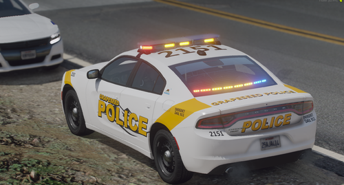 Could contain: vehicle, land vehicle, wheel, outdoor, transport, text, car, road, police car, full-size car, tire, auto part, vehicle registration plate, law enforcement, mid-size car, automotive light bulb, police, automotive exterior, sedan, ground, street, emergency