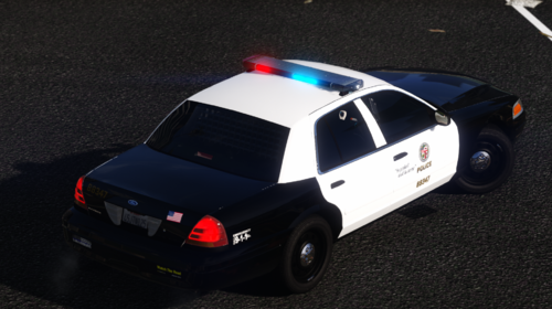 Could contain: vehicle, land vehicle, wheel, police car, law enforcement, tire, transport, outdoor, auto part, full-size car, ford crown victoria police interceptor, road, car, police, street