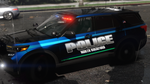 Could contain: vehicle, land vehicle, wheel, tire, text, outdoor, auto part, transport, police car, automotive exterior, road, police, law enforcement, car, ford, motor vehicle, automotive light bulb, bumper, street