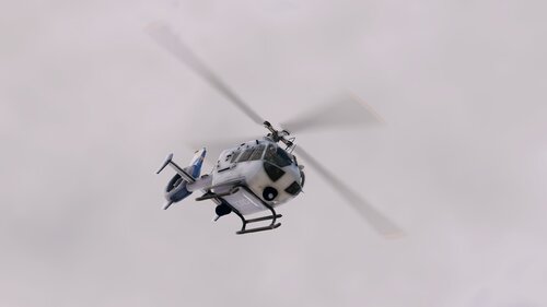 Could contain: transport, aircraft, sky, helicopter rotor, rotorcraft, outdoor, vehicle, helicopter, flight, military helicopter, aviation, air travel, plane, general aviation, air, airshow