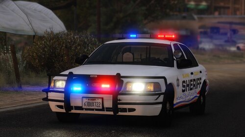 Could contain: vehicle, land vehicle, transport, outdoor, wheel, police car, police, law enforcement, full-size car, text, automotive light bulb, road, light, street, car