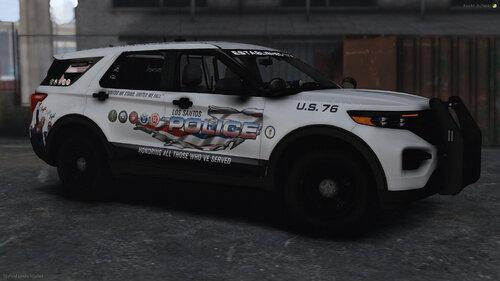 Could contain: land vehicle, vehicle, tire, wheel, auto part, transport, bumper, automotive tire, outdoor, car, text, automotive exterior, sport utility vehicle, fender, motor vehicle, police