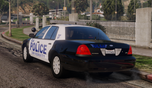 Could contain: vehicle, outdoor, land vehicle, text, wheel, transport, vehicle registration plate, tree, car, full-size car, sedan, tire, rally, ground, police