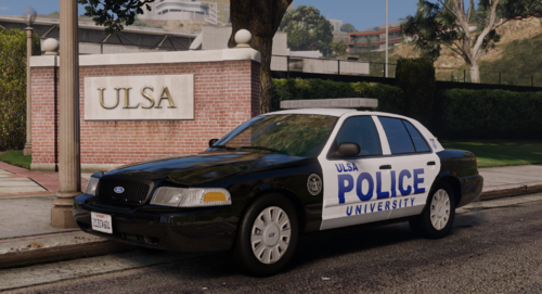 Could contain: vehicle, land vehicle, text, outdoor, wheel, transport, full-size car, vehicle registration plate, car, police car, sedan, law enforcement, police, tire, ford crown victoria police interceptor, street