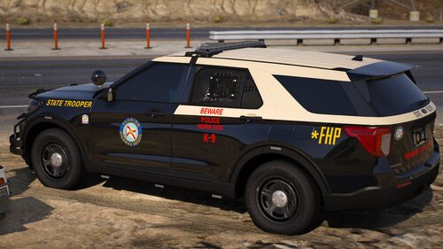 Could contain: vehicle, land vehicle, tire, wheel, outdoor, bumper, car, sport utility vehicle, auto part, ford, automotive tire, roof rack, transport, compact sport utility vehicle, crossover suv, automotive exterior, automotive luggage rack, ground, police, suv